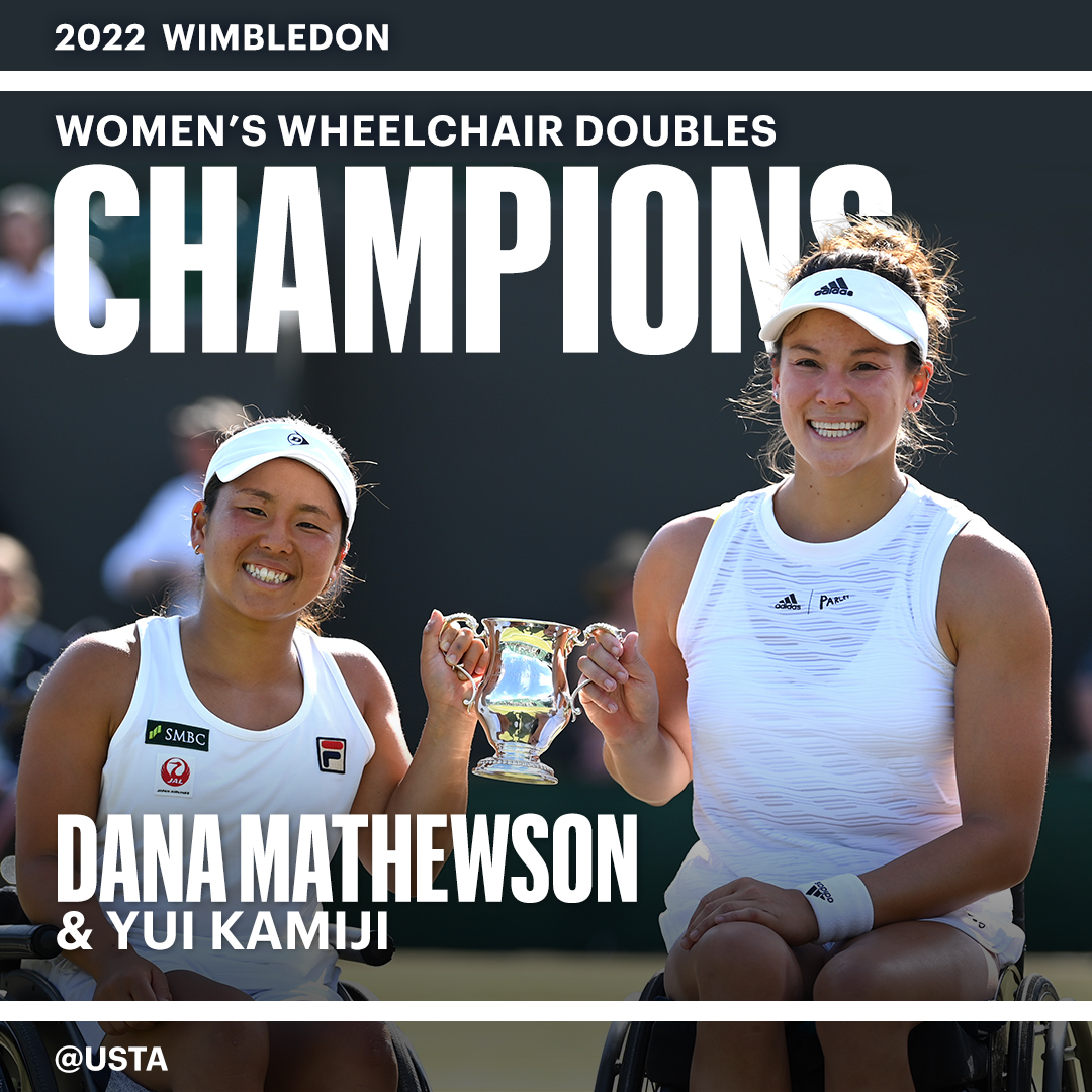 usta's tweet photo. FIRST GRAND SLAM TITLE! 🏆

For the first time in tennis history, an American woman has won a Grand Slam in wheelchair tennis! https://t.co/MEZnUh3V85