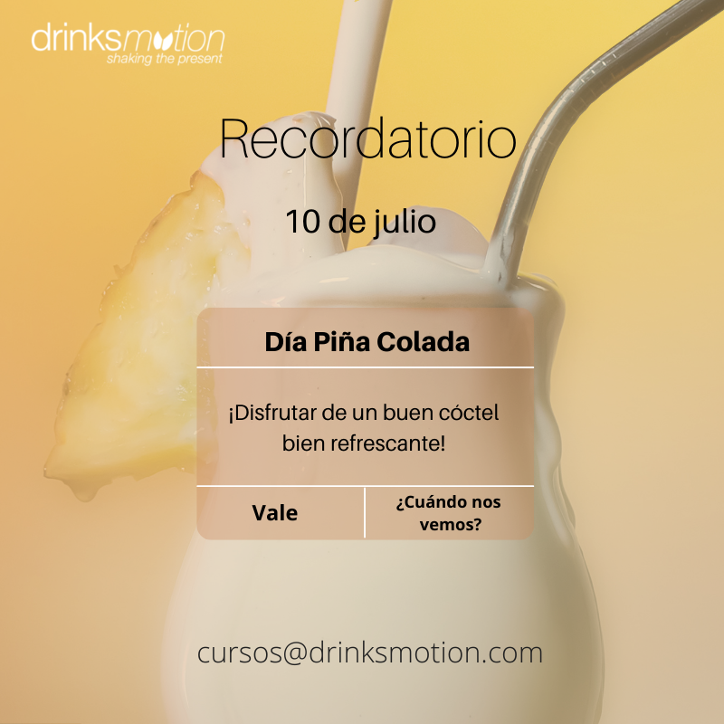 Piña, coco, ron blanco... ¿cuántas variaciones de este delicioso - y refrescante - cóctel conoces? ¡Aporta el ingrediente característico de tu receta! #cocteleria #cocktail #diapiñacolada #piñacolada