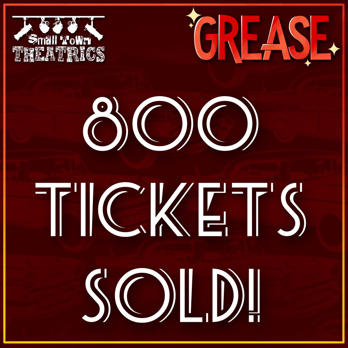 STTheatrics's tweet photo. Want to ensure your seat at Grease?
GET YOUR TICKETS TODAY!

TICKETS ON SALE NOW AT:
https://t.co/wd3UEvYB3w

Fri, July 29 - 7pm
Sat, July 30 - 7pm
Sun, July 31 - 2pm
Coal City Performing Arts Center

Rated: PG-13 https://t.co/eDJqB0yTZ8