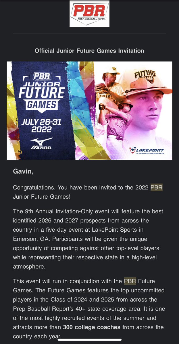 Blessed and honored to receive an invitation from <a href="/PBRKansas/">Justin Goetz (Parody)</a> to the 2022 future games. Thank you for all the coaches and people helping me to be where I am today. Most importantly, I’m thankful to my Lord for giving me the ability to play the game I love. <a href="/2026Wolfpack/">Wichita Wolfpack 2026</a>