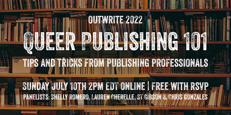 STARTING NOW! Queer Publishing 101 with @s_t_gibson, <a href="/_smromero/">Shelly Romero</a>, <a href="/livesinpages/">Chris Gonzalez</a>, <a href="/LaurenCre8s/">Lauren Cherelle</a> and moderated by incoming <a href="/OutWriteDC/">OutWrite DC LGBTQ Literary Festival</a> Chair <a href="/eaholla/">Emily Holland</a> #OutWrite2022    

Watch here: youtu.be/HA5AS93AfpU
