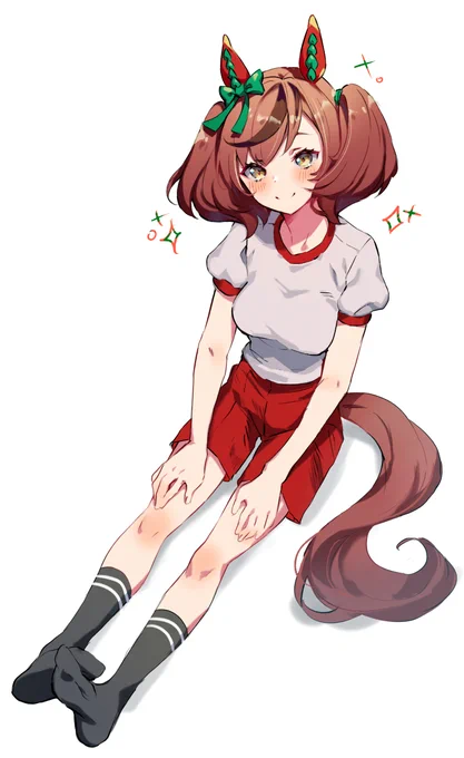 #ウマ娘 #ウマ娘プリティーダービー #ナイスネイチャ ストレッチングするネイチャー 