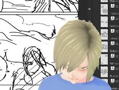 it's been a while but i'm going to stream some drawing!! i'm going to talk about my process and also probably just talk to myself. and i'll be hunched over like this the whole time to look at my tablet. 

i need to go in 2 hours so let's speedrun this https://t.co/9nOQ1Nm7LO 