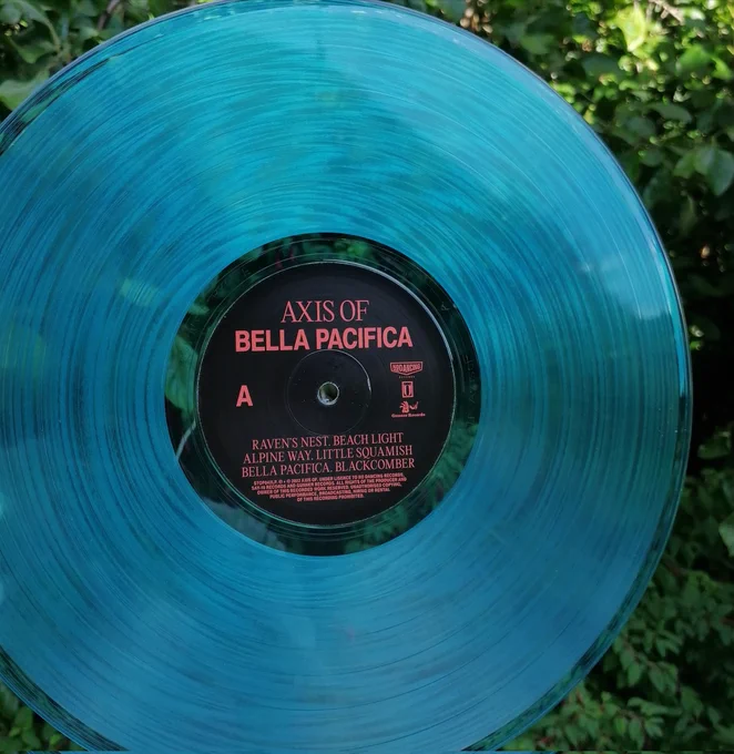 Transparent blue vinyl album by Axis Of