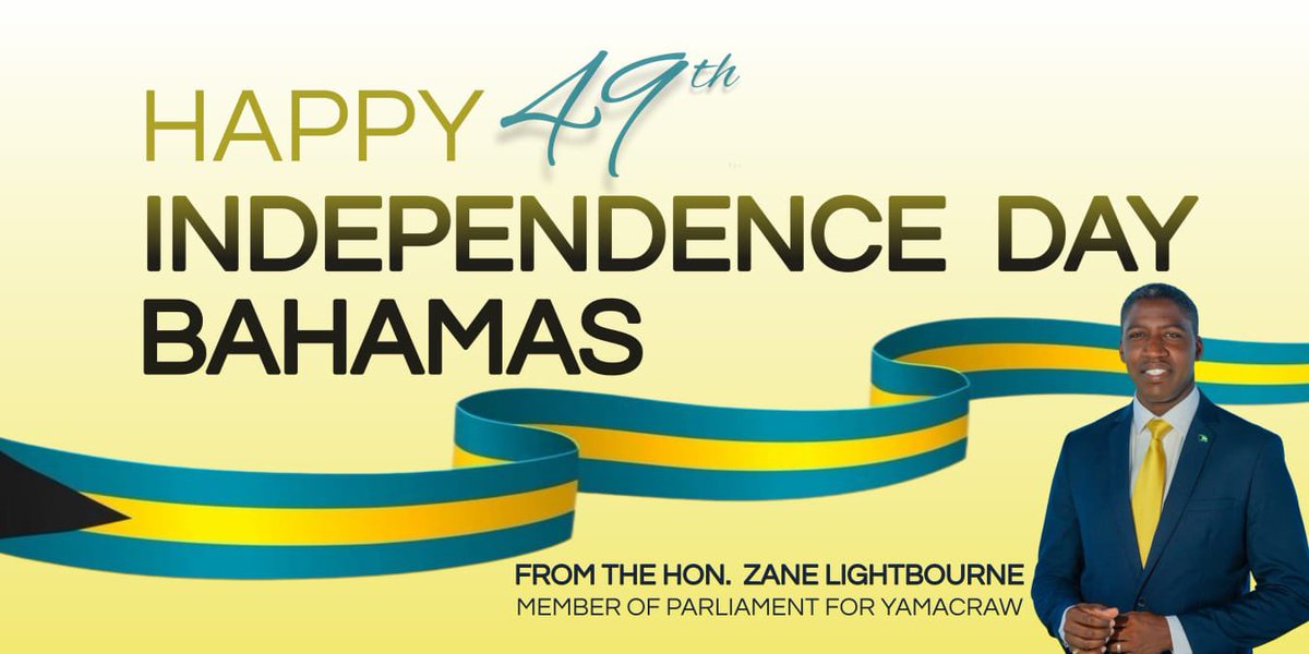 As we celebrate our 49th Independence, we have so much to be thankful for. I am Proud to be Bahamian! 🇧🇸 #HappyIndependenceBahamas!