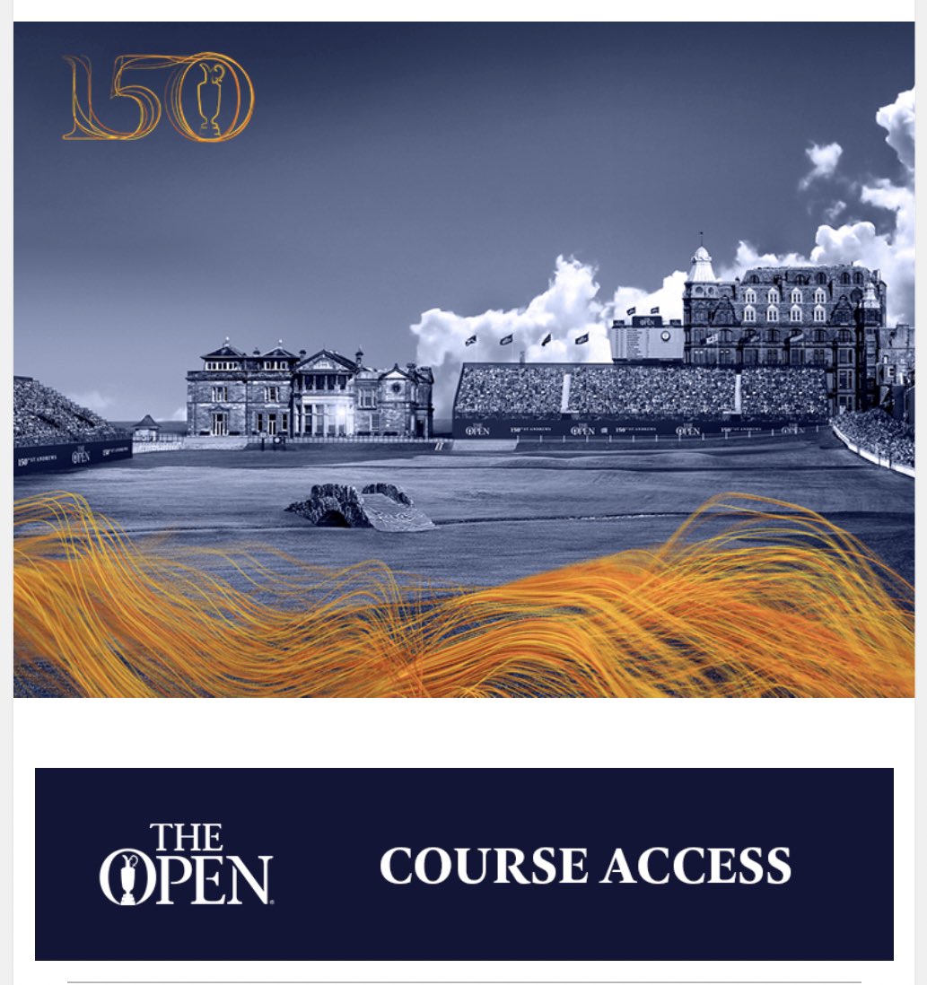 🚨FREE OPEN TICKETS🚨

I have TWO extra tickets to The 150th Open for MONDAY and TUESDAY’s practice rounds.

First to reply that they can take either pair can have them FREE! I’ll make the post private after all are claimed.

<a href="/Hannika83/">Hannah Fleming</a> <a href="/SProctorGolf/">Stephen Proctor</a> <a href="/SHistorians/">Society of Golf Historians</a> <a href="/GraemeNoblett/">Graeme Noblett</a>