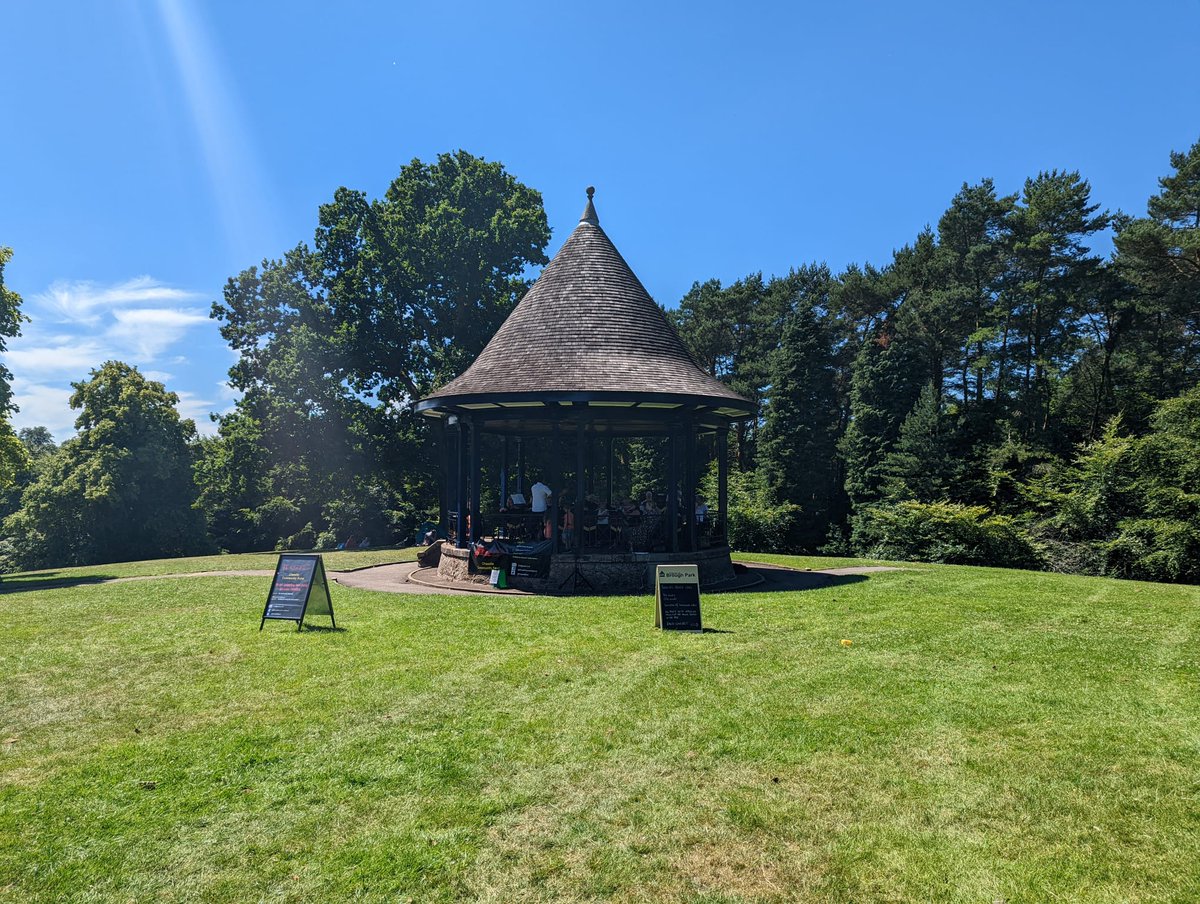 Cheadleband's tweet photo. Huge thanks to the people of Leek who came to listen to the Cheadle Community Band play on the wonderful bandstand at Brough Park this afternoon. Thanks for coming along and being such an appreciative audience. We hope you enjoyed it!
@LeekNews @LeekNews
@Totallocalleek https://t.co/YRcIfZO954