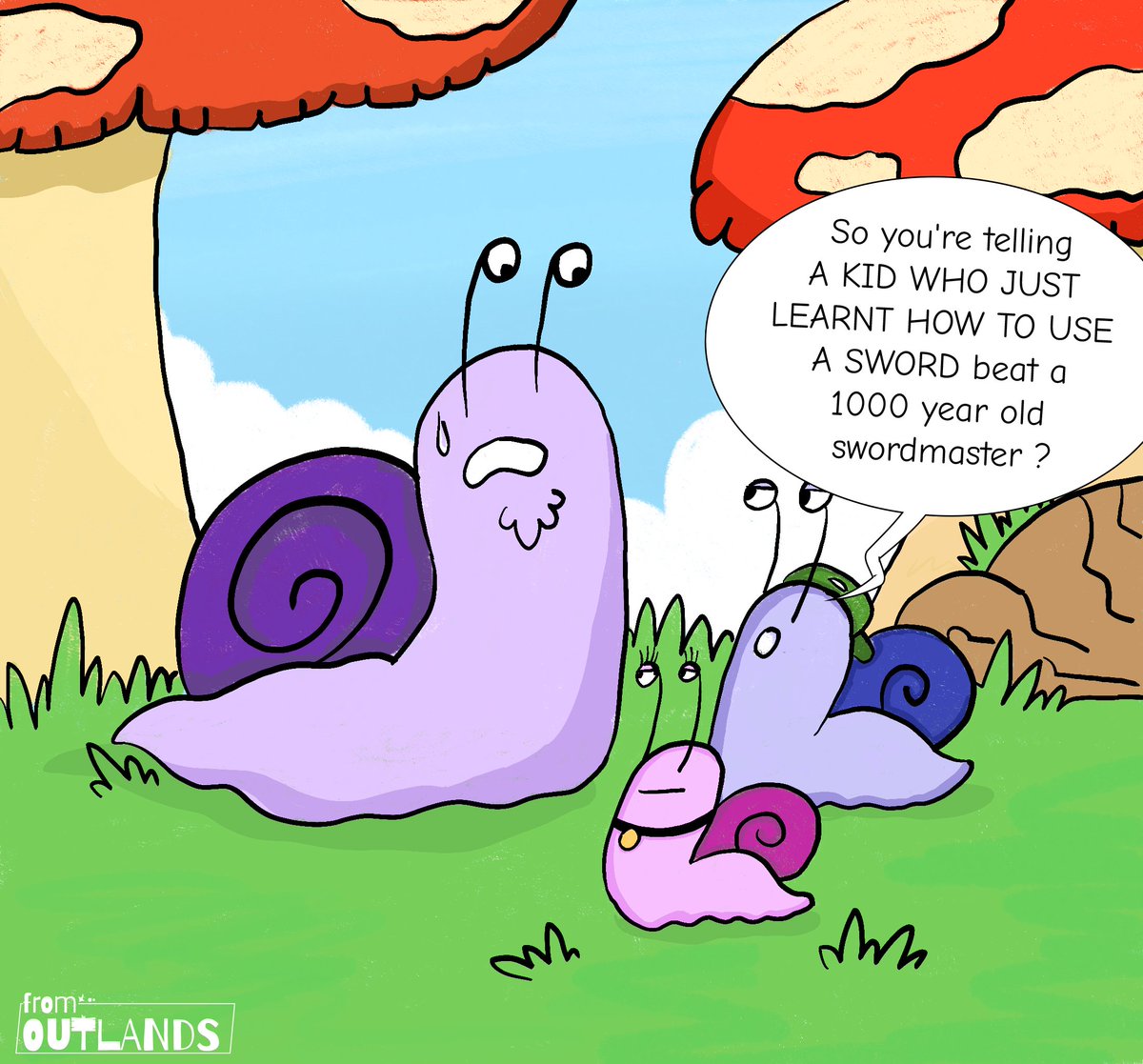 hawchro's tweet photo. Main character with no prior battle experience >>> gets trained by an old guy>>> becomes super strong in a month>>> beats the evil Villain who must have killed thousands.
#comics #fromoutlands #weeklycomics #comicstrip #art #artistsontwitter #funnycomics #comicoftheweek https://t.co/wJpW2AlAOh