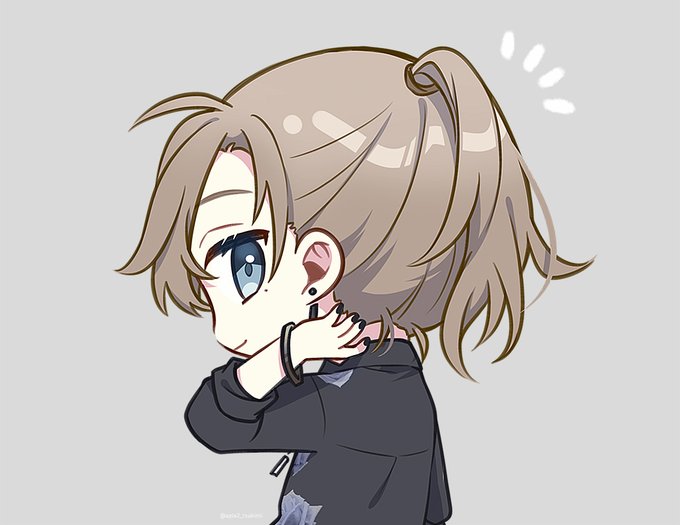 ポニテ スキ #かな絵 