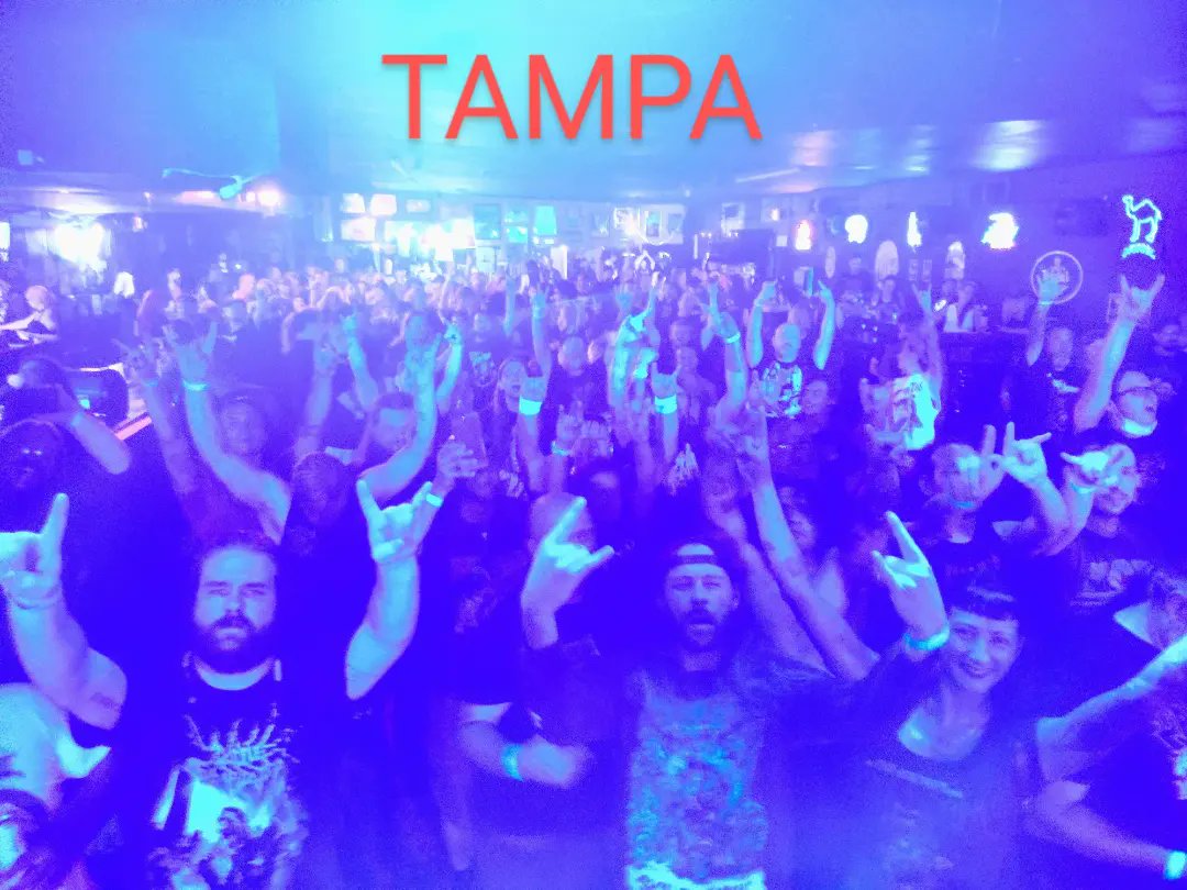 TerryButler67's tweet photo. Tampa..... 
WOW , what an amazing killer night !!
Thank you 🤘
We felt the LOVE ❤️ !
Atlanta you are up next .
Let's go!!
Show us whatcha got !!
#Lefttodie
@s_remains Remains 
@Mortuous 
#Cemeteryfilth

https://t.co/VSw0GXryfC

#floridadeathmetal #death #getoffyourass #lefttodie https://t.co/4rSfat5eFF