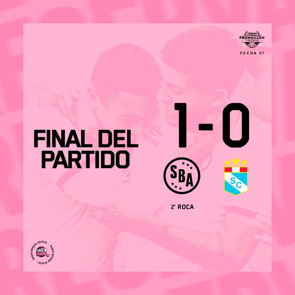 RadioRosada's tweet photo. #TorneoDeReservas | ¡𝗩𝗜𝗖𝗧𝗢𝗥𝗜𝗔 𝗥𝗢𝗦𝗔𝗗𝗔! ➕3️⃣
La reserva 'rosada' derrotó 1️⃣-0️⃣ a Sporting Cristal por la #Fecha07 del Torneo de Promoción y Reserva 2022 🏆
⚽ 2' Fabrizio Roca
#Vamos𝗕𝗢𝗬𝗦 💗🖤
#ReservaSportBoys https://t.co/AKbvHftUB1