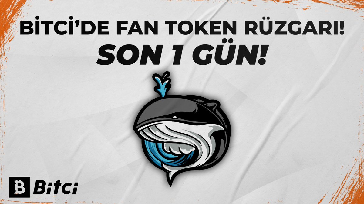 Bitci'de Fan Token rüzgarı 💨

Son 1 gün!

⚪⚫ 🐬

#Bitci #KazananlarınYanında