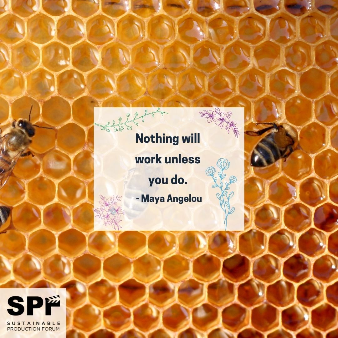 SPF_global's tweet photo. More lessons from bees and @DrMayaAngelou 🐝

#SPF #SPF22 #sustainability #solarpower #renewableenergy #changingtheclimateofentertainment #sustainablefilmmaking #climatechange #womeninfilm #sustainableproduction #zerowaste #zeroemissions #recycling #climateaction #composting https://t.co/v6FGk6fxTI
