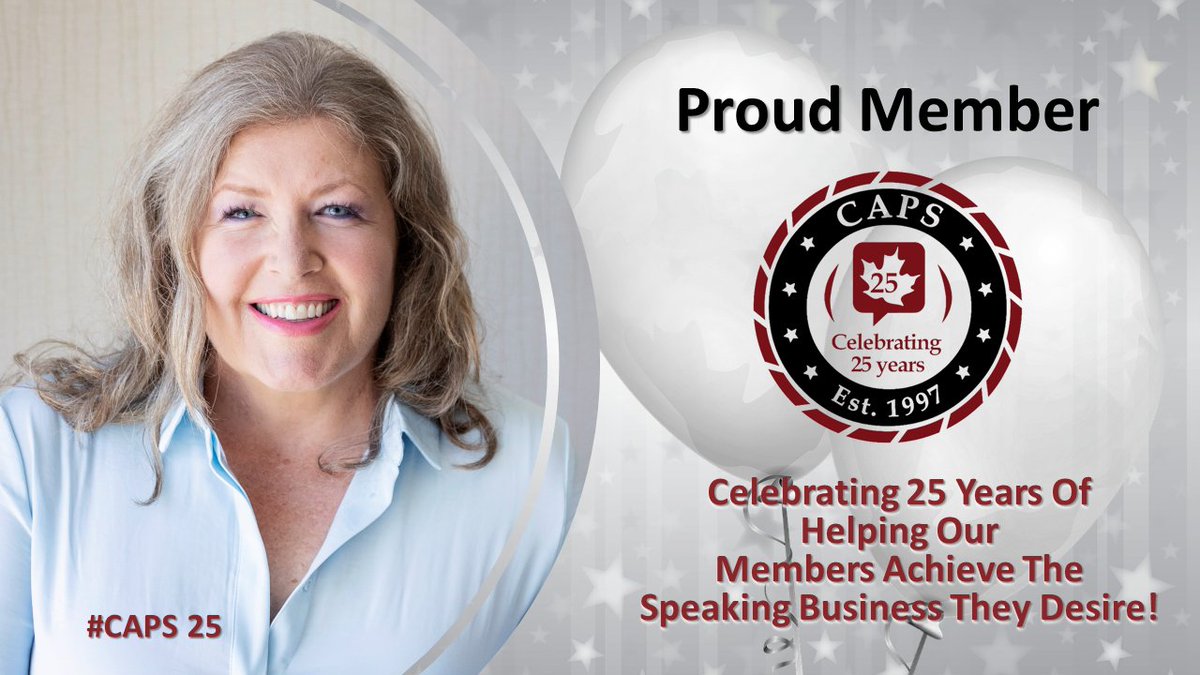 hammondgroupbiz's tweet photo. I'm a proud member of the Canadian Association of Professional Speakers #CAPS. CAPS is turning 25 and has supported my speaking business in great ways. To learn more about CAPS, contact me or visit https://t.co/xPeW9Yc766. #CAPS25 #ProfessionalSpeaker https://t.co/AbZaI7zj3b