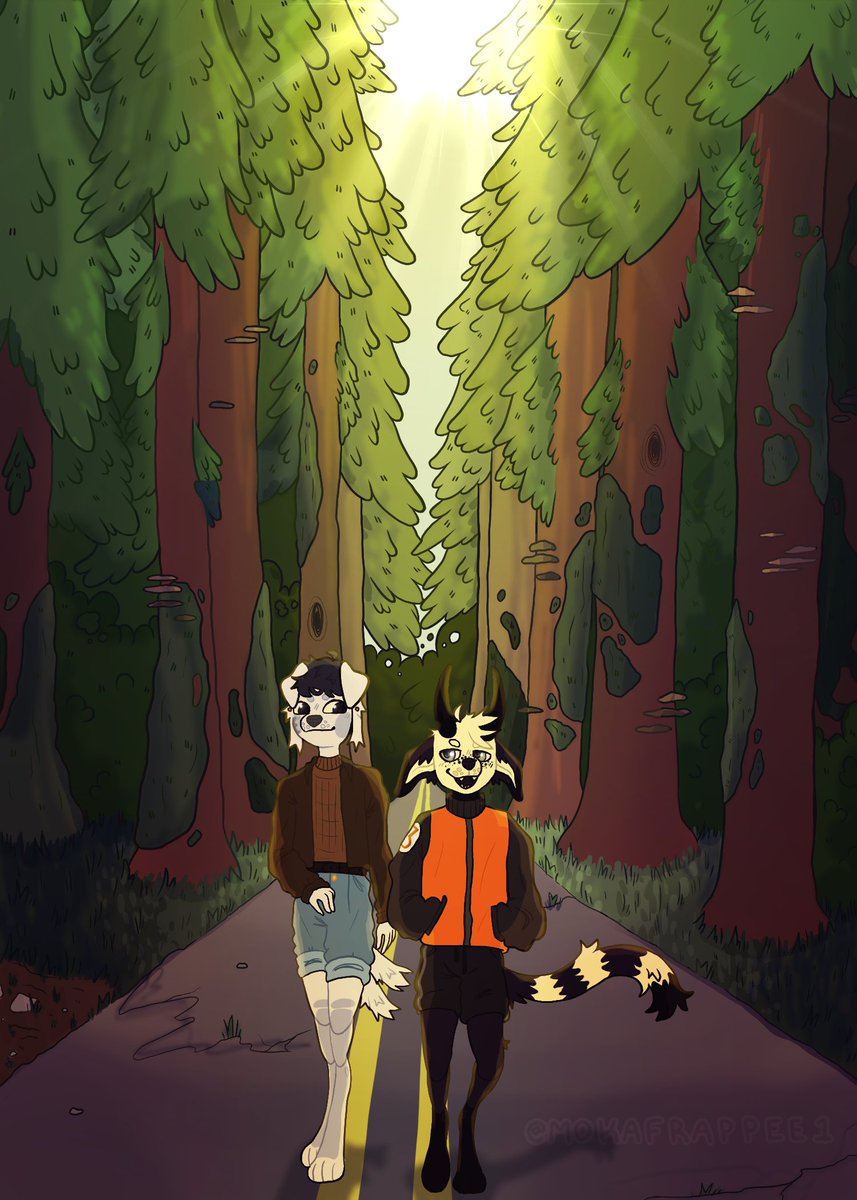 fyshklone's tweet photo. Attack on @silvesterhound1
I'm very proud of this though I had to rush it a bit, it still looks fabulous! Plus got to practice doing scenes more! #furryart #artist #Artfight2022 #attackart #furry https://t.co/5gnZGdKAHb