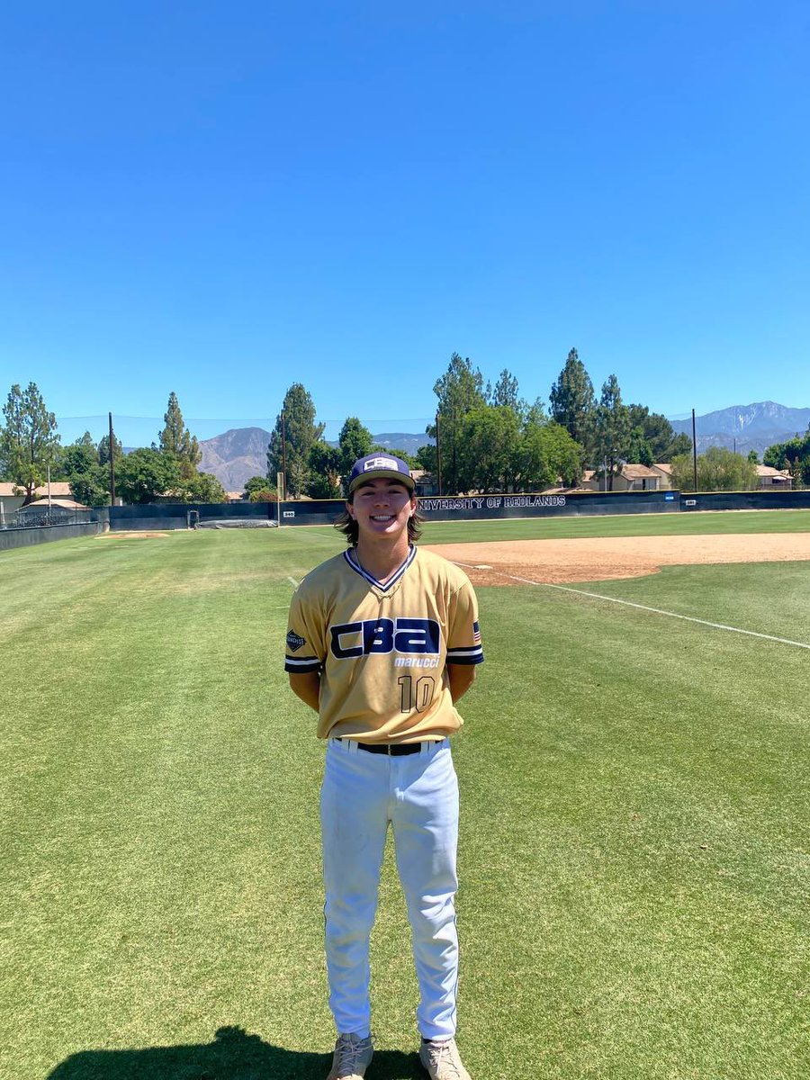 PW_Players's tweet photo. 2023 Dylan Morgan
⁦@CBA_SacBayArea⁩ 2023 National 
Hitting: 2-2; Triple, 3 RBIs 
Pitching: 1IP 2K

⁦@ProspectWire⁩
#PWPoG
#PWBaseball https://t.co/TJscrVlfXn