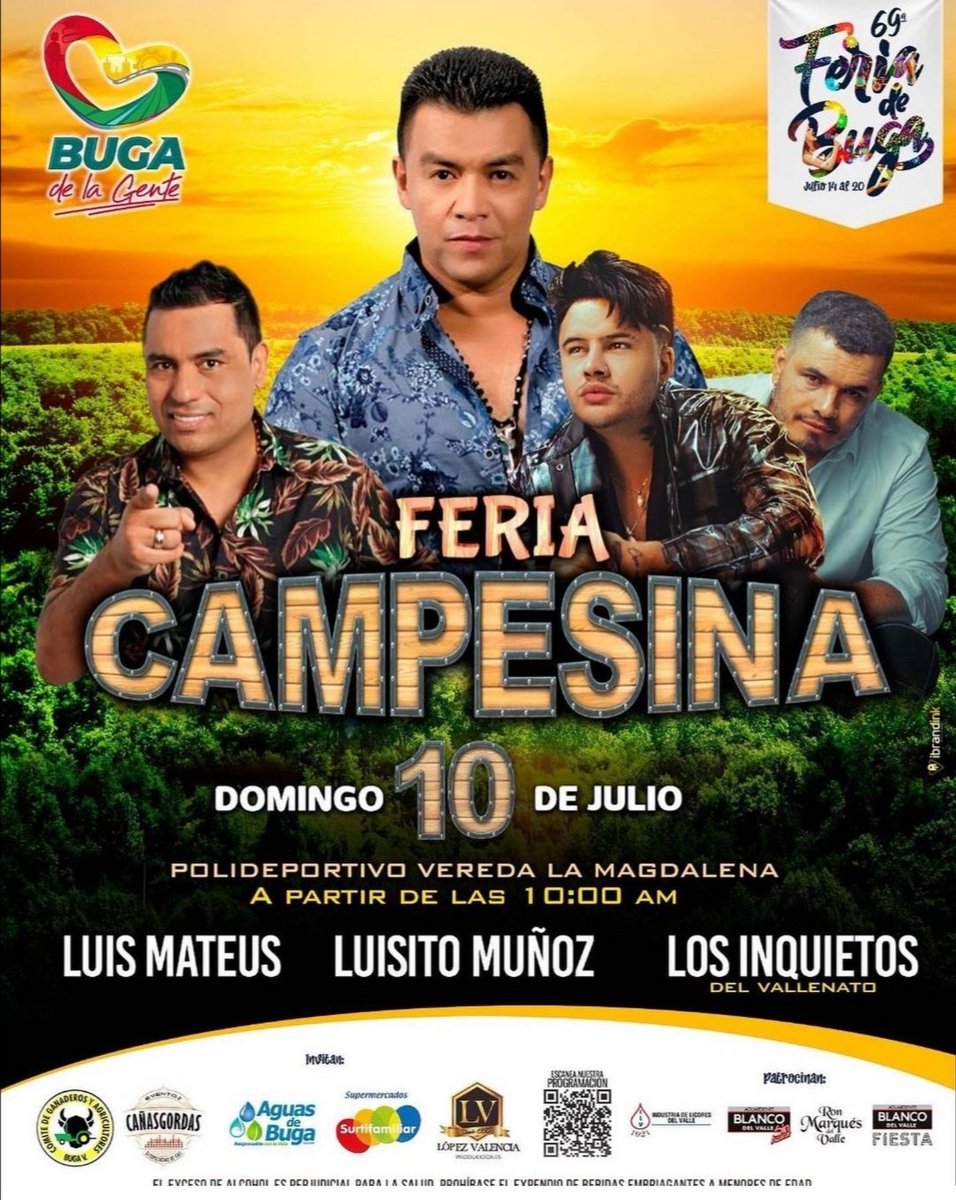 Julianrojas11's tweet photo. Nos vemos hoy en la Magdalena en la Feria Campesina, con un espectáculo para disfrutar en familia.
#FeriadeBuga
@luismateusmusic
@luisitomunoz
@losinquietos https://t.co/4ZK0M6HQFw