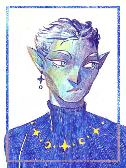 _Linotte_'s tweet image. Colored pencil and ballpoint pen portraits of Caleb &amp;amp; Essek from my sketchbook :o
#CriticalRole #Criticalrolefanart