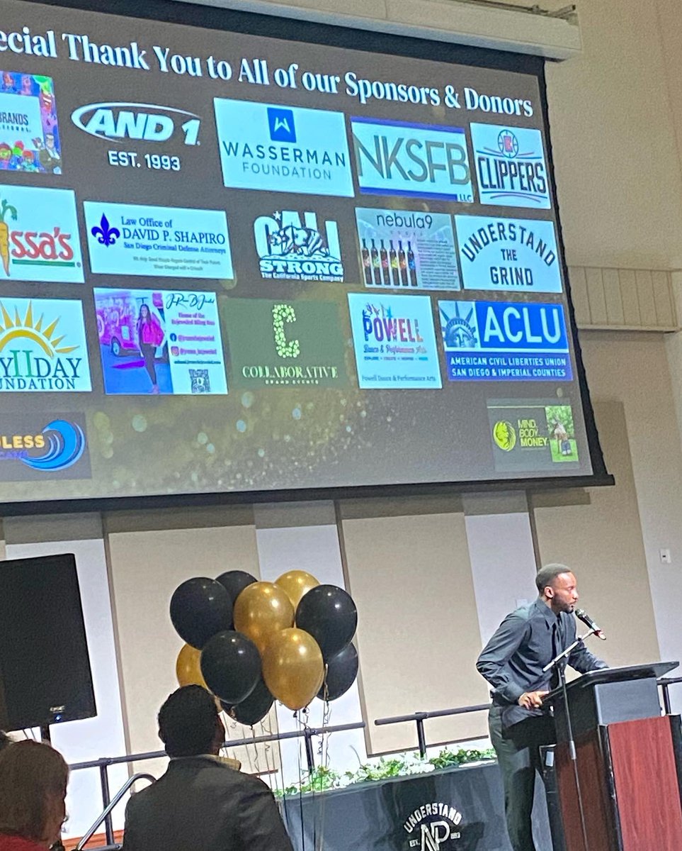 DPShapiro's tweet photo. So glad @ShapiroLawSD was one of the sponsors at Saturdayโs Understand the Grind Foundation launch party. ๐
We look forward to supporting @npowell2404 & the Powell familyโs mission to effect tangible change in Southeast San Diego. ๐
#LOODPS โ๏ธ #UTGF ๐๐ผ https://t.co/QS9rXAeDrL