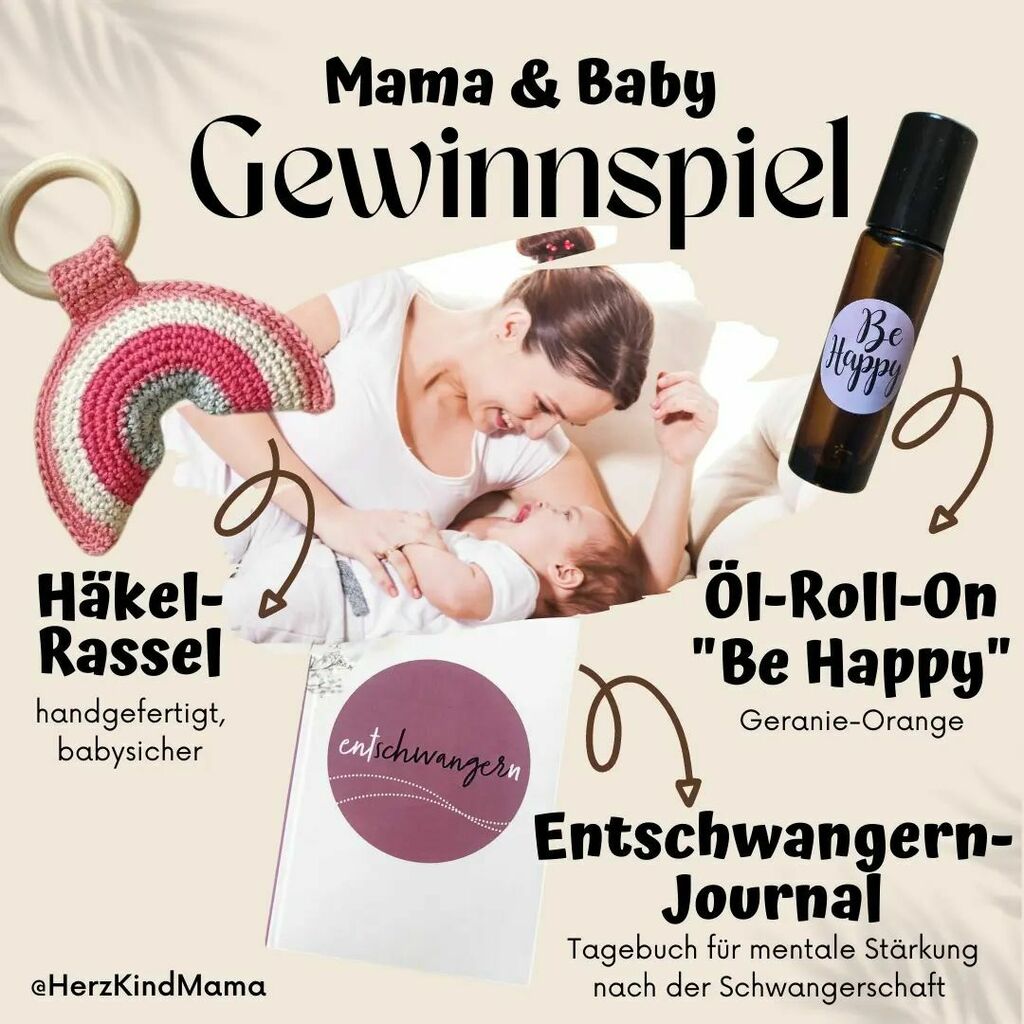 🤗 Wir stärken Mamas und verlosen dieses wundervolle Set:
So bist du im Lostopf:

- Like diesen Beitrag

- Folge <a href="/HerzKindMama/">Isabella</a> @Melmoo_haekelt @entschwangern

- Kommentiere mit einem Tipp für Mamas (Hauptlos = bis zu 3 auf allen 3 Kanälen)

- tagge Mama-Freundinnen, wenn du m…