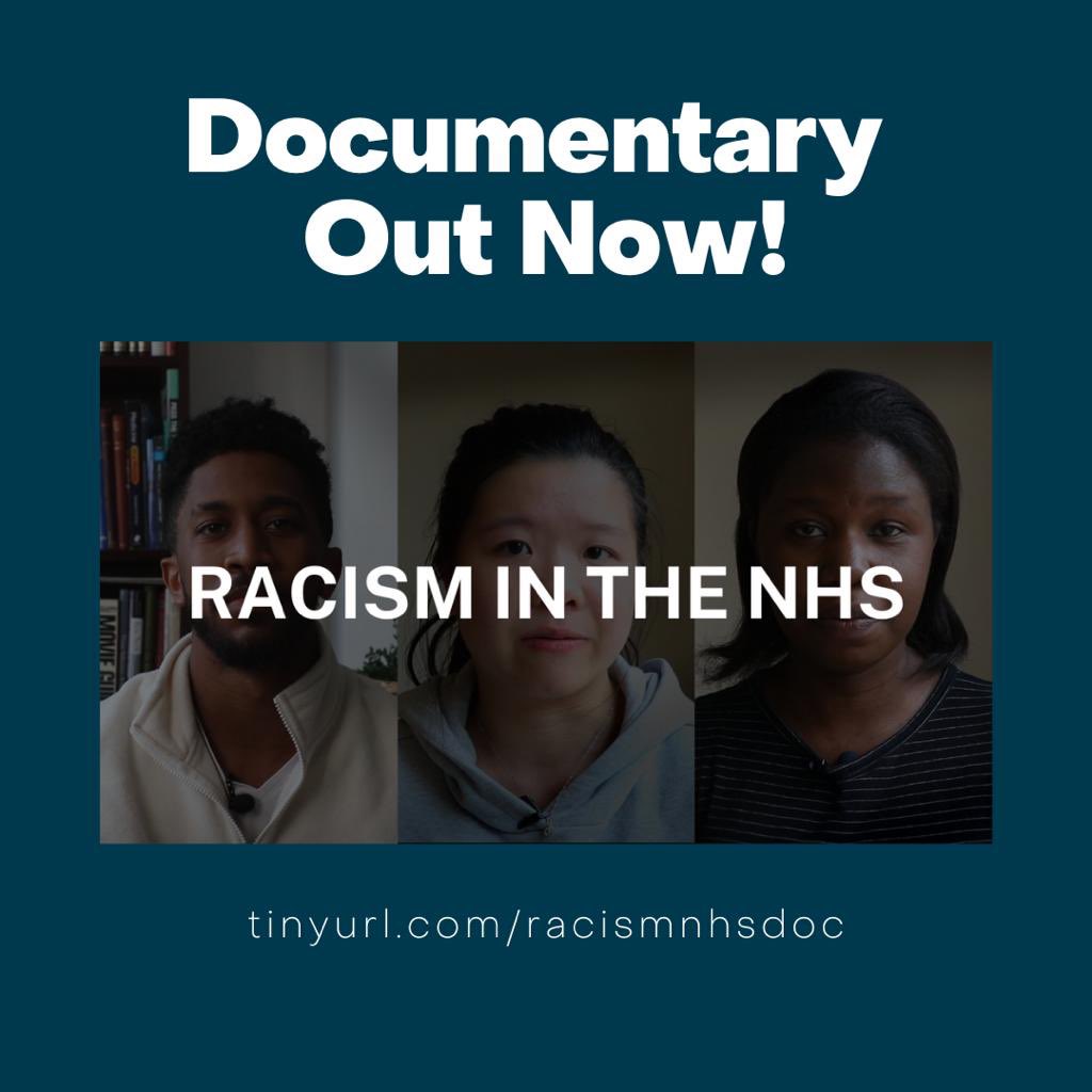Please check out our documentary and let us know your thoughts on this important issue #NHS #Racism #MedTwitter @alysha_bmh youtu.be/qJp5e64z-Jo