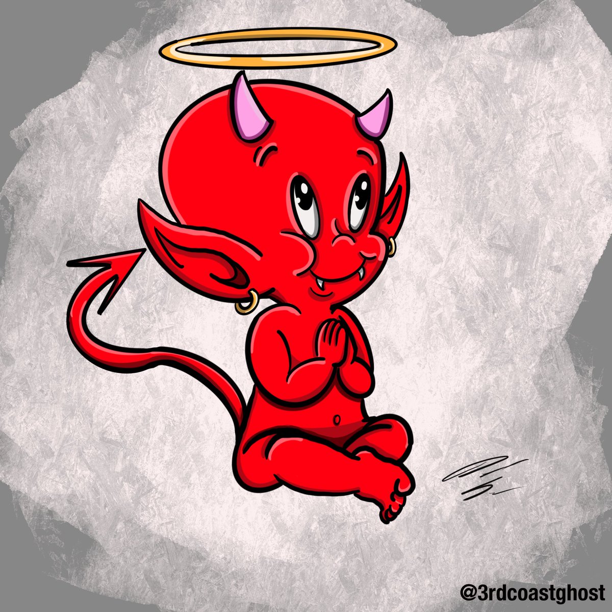 3rdcoastgh0st's tweet photo. 👹 “Mommy’s Little Devil” 👹
📸 Instagram: 3rdcoastghost
#digitalart #devilcartoon #classiccartoonstyle #hotstuffdevil #hotstuff #procreate @procreate #babypictures #devil #littledevil #cartoondevil https://t.co/Ur3C30s53Q