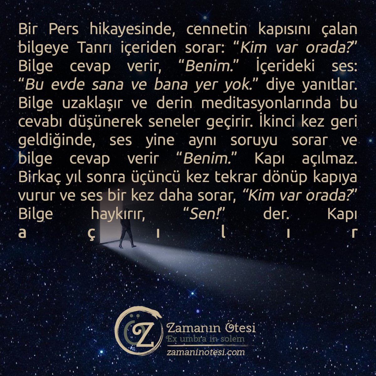 Yazının tamamı için: zamaninotesi.com/sevgiyi-yasama…

Sevgiyi içimizde keşfetme ve dışımızda yaşama üzerine yeni bir kısa öyküyle zamanın ötesine geçiyoruz...

zamaninotesi.com #zamaninotesi #blog #varoluşfelsefesi #blogger #wordpress #kısaöykü #kısahikaye #sevgi #sevgiyiyaşamak