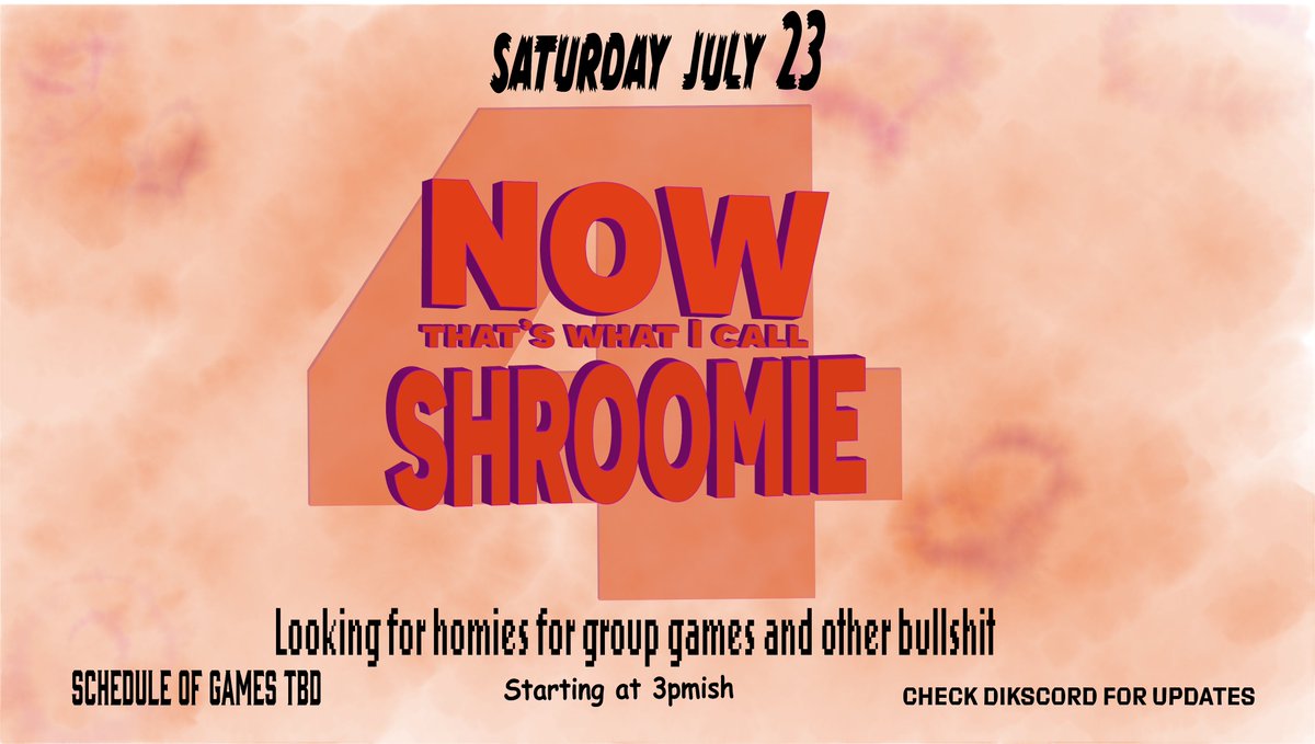 shroomiedoom's tweet photo. I'm doing a thing on the 23rd if you wanna come hang out that'd be coo. If not that's coo too (just less coo and you know it...) https://t.co/I7VmmACmsz