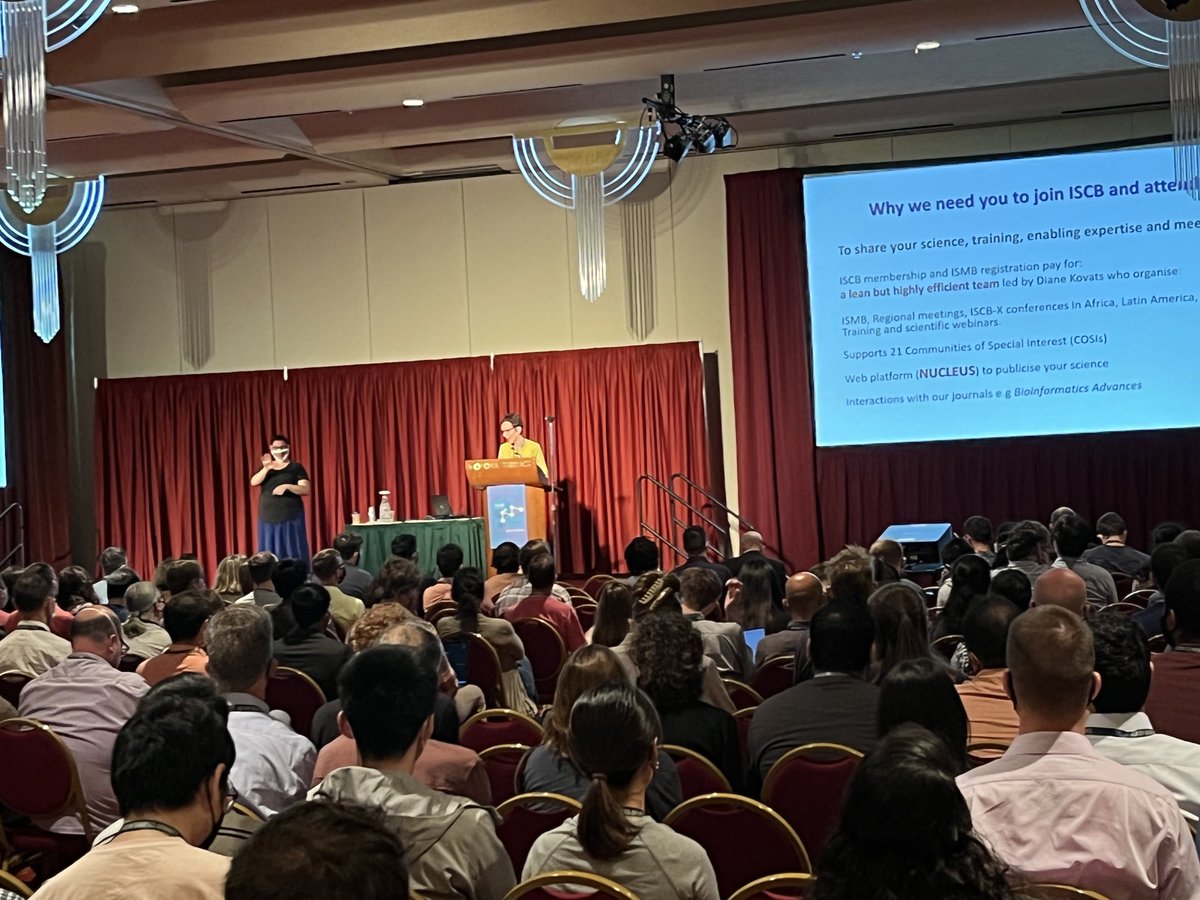 #ISMB2022 is launching now!!  Welcome to the conference.