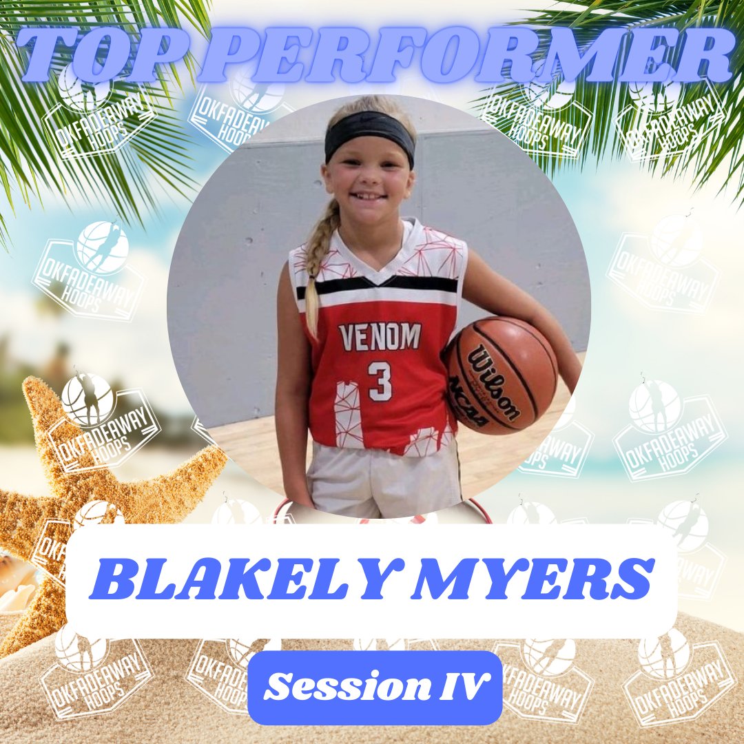 OKFadeawayhoops's tweet photo. #3 Blakely Myers plays for Venom 2032. She is smart, calculated and intentional with her game. She runs the floor well and is selfless with the basketball as she consistently works to involve her teammates. #okfadeawayhoops #summerbash #sessionIV https://t.co/YJQ4z9ZCyf