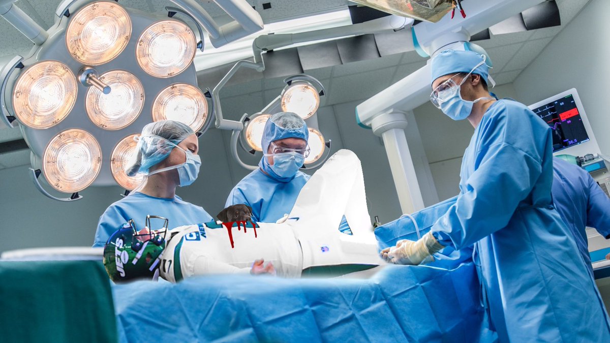 #Jets QB Zach Wilson has been HOSPITALIZED today. Doctors say “he has too much dawg in him” and they have to take some out.