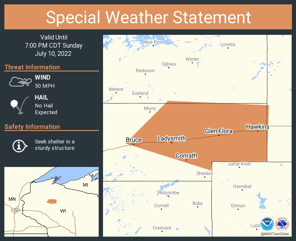 NWS Twin Cities on Twitter "A special weather statement has been