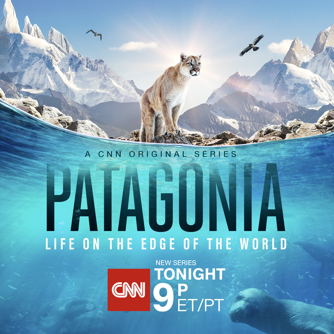 CNN's tweet photo. Join CNN for unprecedented access to the last great frontier. Patagonia: Life on the Edge of the World premieres tonight at 9 p.m. ET/PT #PatagoniaCNN https://t.co/Vxv8Cl9JHM