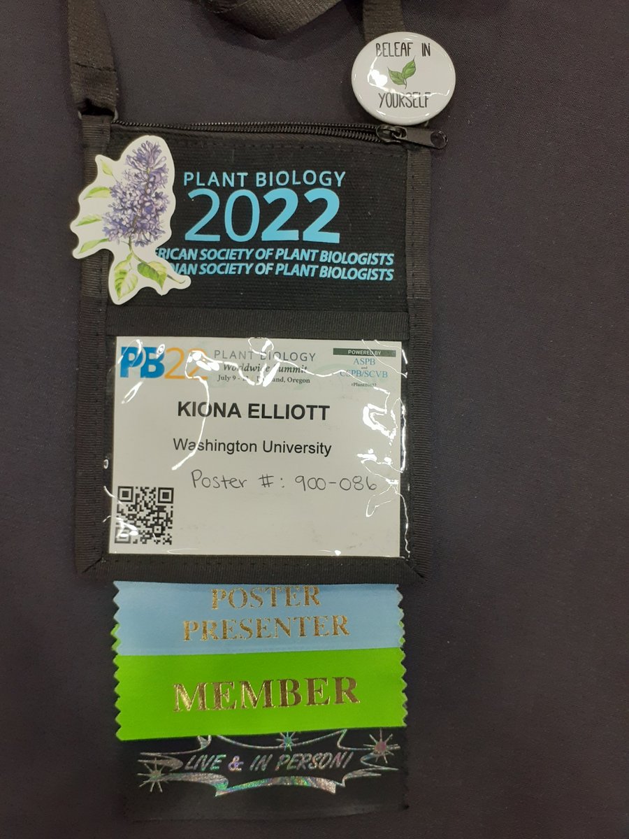 Live &amp; in person at #PlantBio2022 in Portland! Stop by my poster this evening (6-6:45, #900-086) if you'd like to chat about cassava bacterial blight, TAL effectors, and gene editing. Or if you just want to make a new friend!