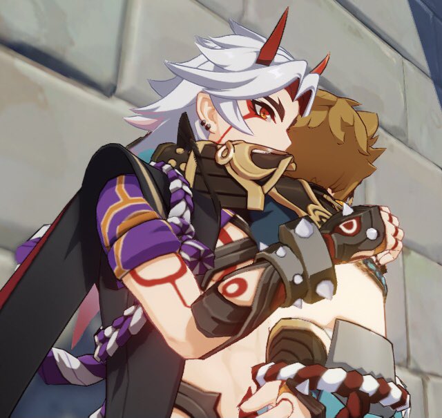 pearlescrnt's tweet photo. hugs for the puppy general

〚#ittorou #itto #gorou #GenshinImpact〛 https://t.co/SVPBJhXvHg