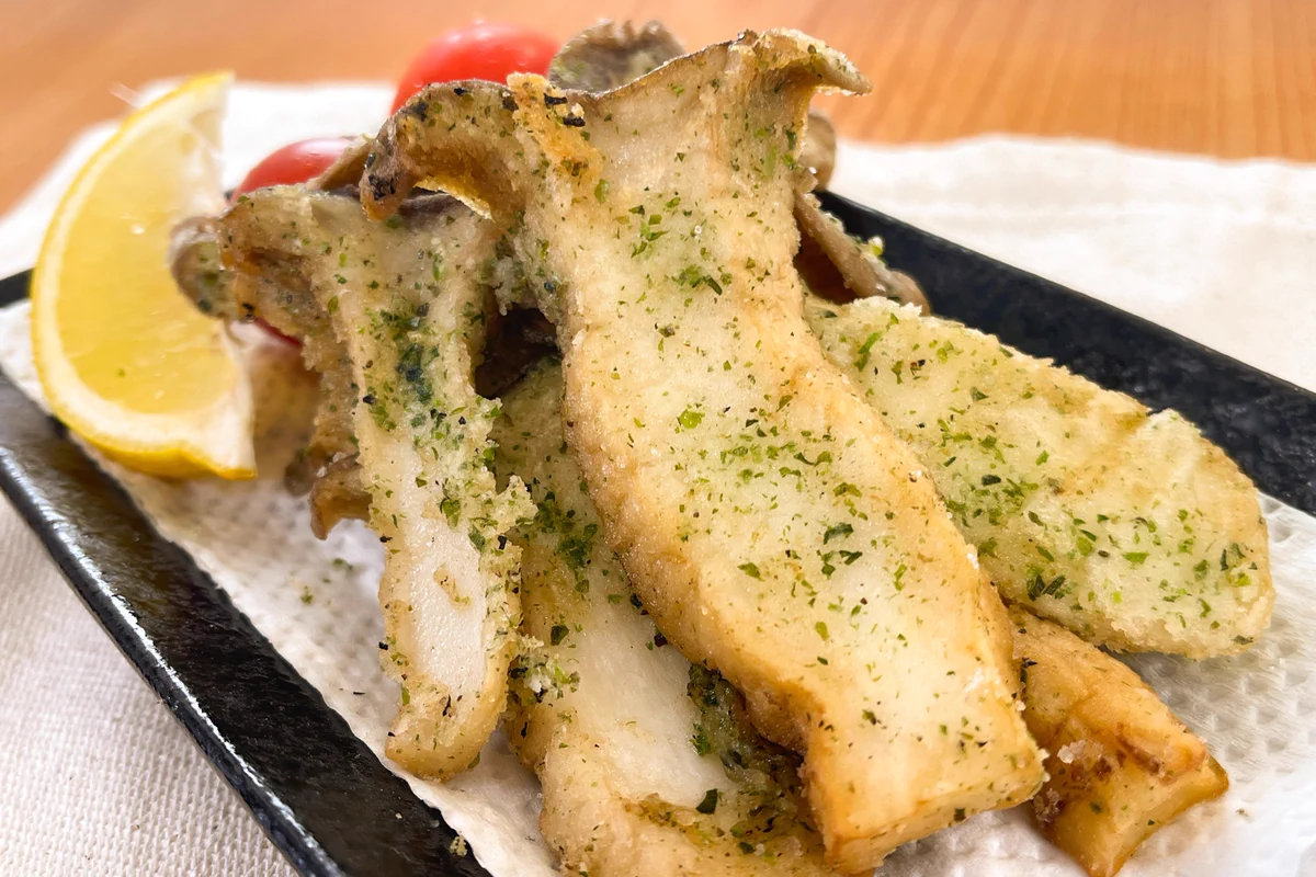 エリンギにもこんな食べ方が！？おつまみにぴったりなのり塩からあげ。