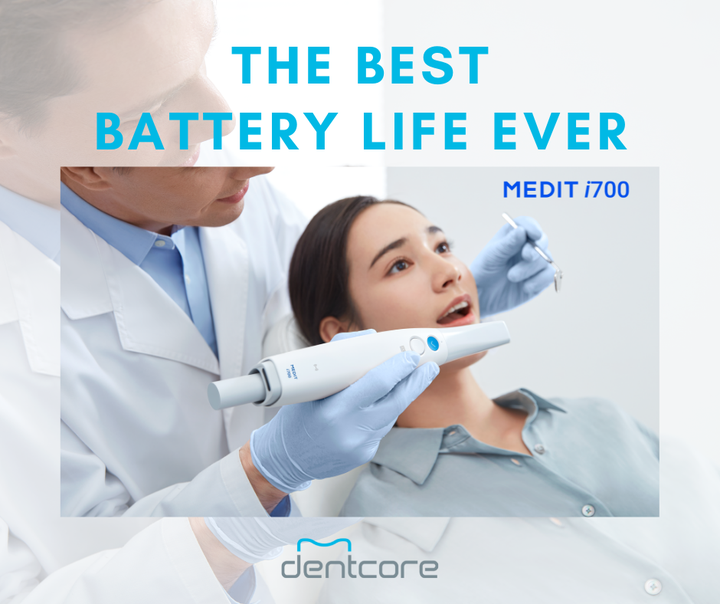All-Day-Scan-with-single-battery. Scan all day without worrying about charging.

With the NEW Medit i700 wireless, you can scan up to 30 cases with 1 battery! 

For more details visit zcu.io/MuQe  or contact zcu.io/dFer 

#dentcore #medit