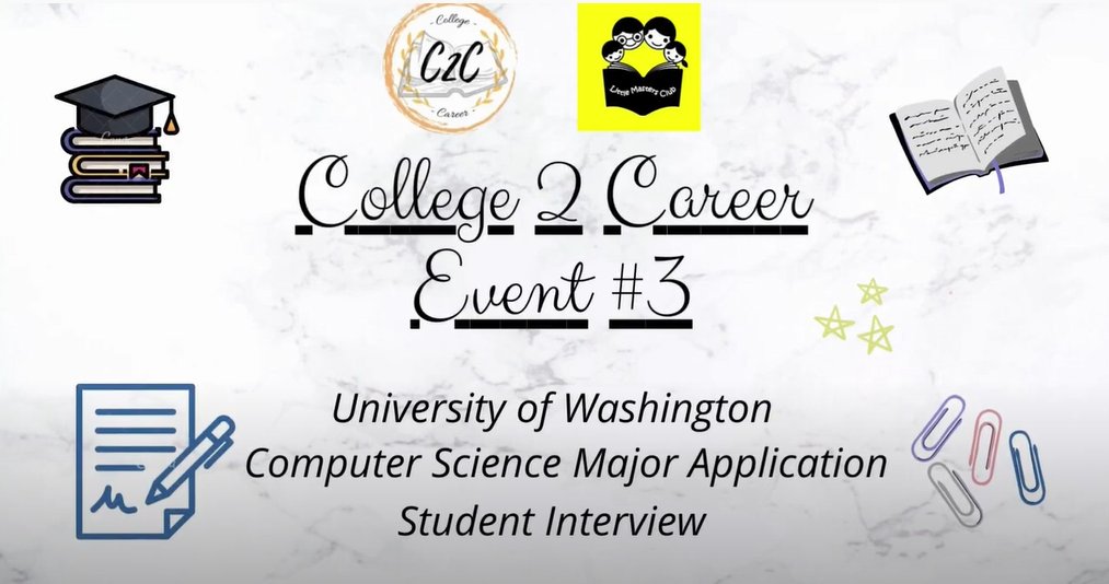 LMC_US's tweet photo. Learn how to enter UW CS with this amazing interview conducted by our very own C2C team! #College2Career https://t.co/VOzAbP7AKU https://t.co/tIupH7ztS4