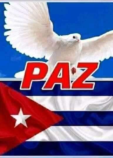Los cubanos sabemos que solo la paz es el camino, cese la hostilidad y el bloqueo contra el pueblo de #Cuba.

#CubaPorLaVida #CubaPorLaPaz 

<a href="/cubacooperaven/">Brigada Médica Cubana en Venezuela</a> <a href="/MINSAPCuba/">Ministerio de Salud Pública de Cuba</a> <a href="/PardoRegla/">Regla Angulo Pardo</a>