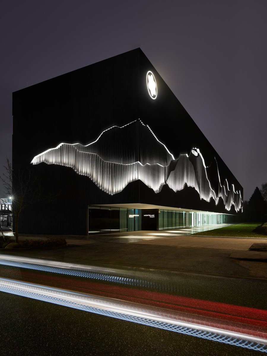 clayton_phillip's tweet photo. Montblanc Haus makes a bold block statement - A museum and a brand experience center that celebrates the famous pen company and its rich history and heritage, and the art of writing. #brand #art #experience #branddesign #pacawards #innovation #design https://t.co/AIi4MaPj9B