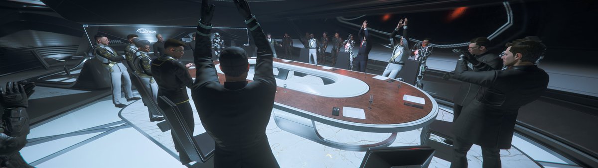 IsleofHopeCorp's tweet photo. Today, diplomats of 10 #StarCitizen Orgs signed Protection Alliance Knights of Terra (PAKT) Charter. A historic occasion that will mark an age of prosperity for all the signees. 
@RobertsSpaceInd #cig #rsi https://t.co/4eNQOEwQ86