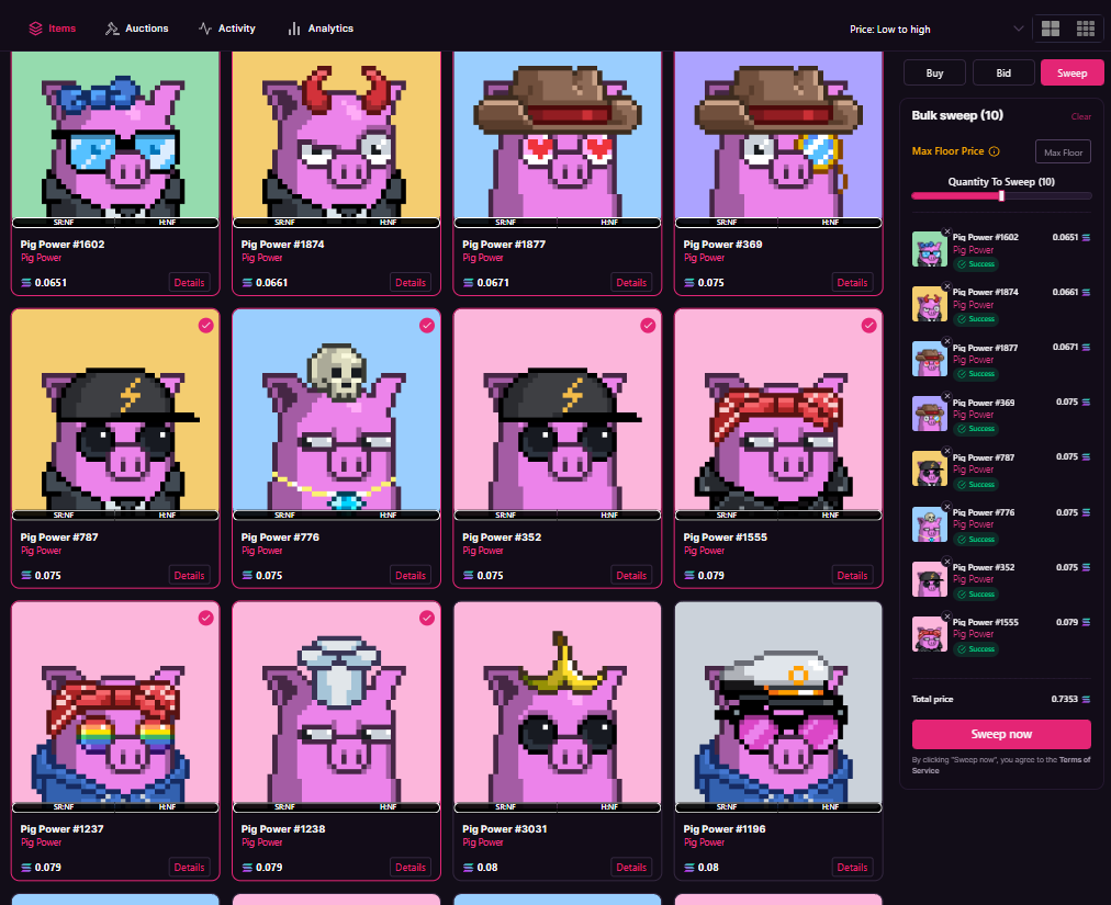 Degen Fox | Legends Collection SOON (@defoxnft) on Twitter photo <a href="/PigPowerNFT/">Pig Power NFT</a> <a href="/ChickenMafiaSOL/">Chicken Mafia</a> @Abominable_SS <a href="/PythonsPanic/">Panic Station Pythons</a> <a href="/PhantomzNFT_/">Phantomz NFT</a> <a href="/Buffbears_SOL/">Buff Bears</a> <a href="/ApesoftheGods/">Apes of the Gods</a> @ForestApesDAO <a href="/LilGhostDAO/">Lil Ghost DAO</a> @Web3JAGS @solDOOGLES <a href="/CareBearzNFT/">Bearz DAO | UNDER NEW OWNERSHIP</a> <a href="/TimeTravelingCC/">Time Traveling Chimps Club</a> Hey friends! We feel it's very important for the SolSuites projects to work together and support eachother. 🚀🎉
We just swept 10 <a href="/PigPowerNFT/">Pig Power NFT</a> off the floor to stake for more $SUITE for our DAO Wallet! 🧹🥩
We also made you an honorary Degen Fox! We hope you like it! 🧡🦊🤝🐷♥️ <a href="/PigPowerNFT/">Pig Power NFT</a> <a href="/ChickenMafiaSOL/">Chicken Mafia</a> @Abominable_SS <a href="/PythonsPanic/">Panic Station Pythons</a> <a href="/PhantomzNFT_/">Phantomz NFT</a> <a href="/Buffbears_SOL/">Buff Bears</a> <a href="/ApesoftheGods/">Apes of the Gods</a> @ForestApesDAO <a href="/LilGhostDAO/">Lil Ghost DAO</a> @Web3JAGS @solDOOGLES <a href="/CareBearzNFT/">Bearz DAO | UNDER NEW OWNERSHIP</a> <a href="/TimeTravelingCC/">Time Traveling Chimps Club</a> Hey friends! We feel it's very important for the SolSuites projects to work together and support eachother. 🚀🎉
We just swept 10 <a href="/PigPowerNFT/">Pig Power NFT</a> off the floor to stake for more $SUITE for our DAO Wallet! 🧹🥩
We also made you an honorary Degen Fox! We hope you like it! 🧡🦊🤝🐷♥️