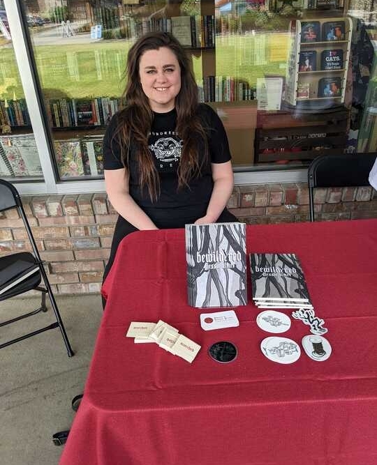 Tens all around! We're ecstatic to have sold all ten copies of BEWILDERED at <a href="/inklingsbooks/">Inklings Bookshop</a>, and <a href="/JessieSwanUlmer/">Jessie Ulmer</a> gave the event a 10/10 as well ✨ Thank you to everyone who attended, and to Inklings Bookshop for hosting!

Find your BEWILDERED merch at swordandkettle.square.site/shop/bewildere…