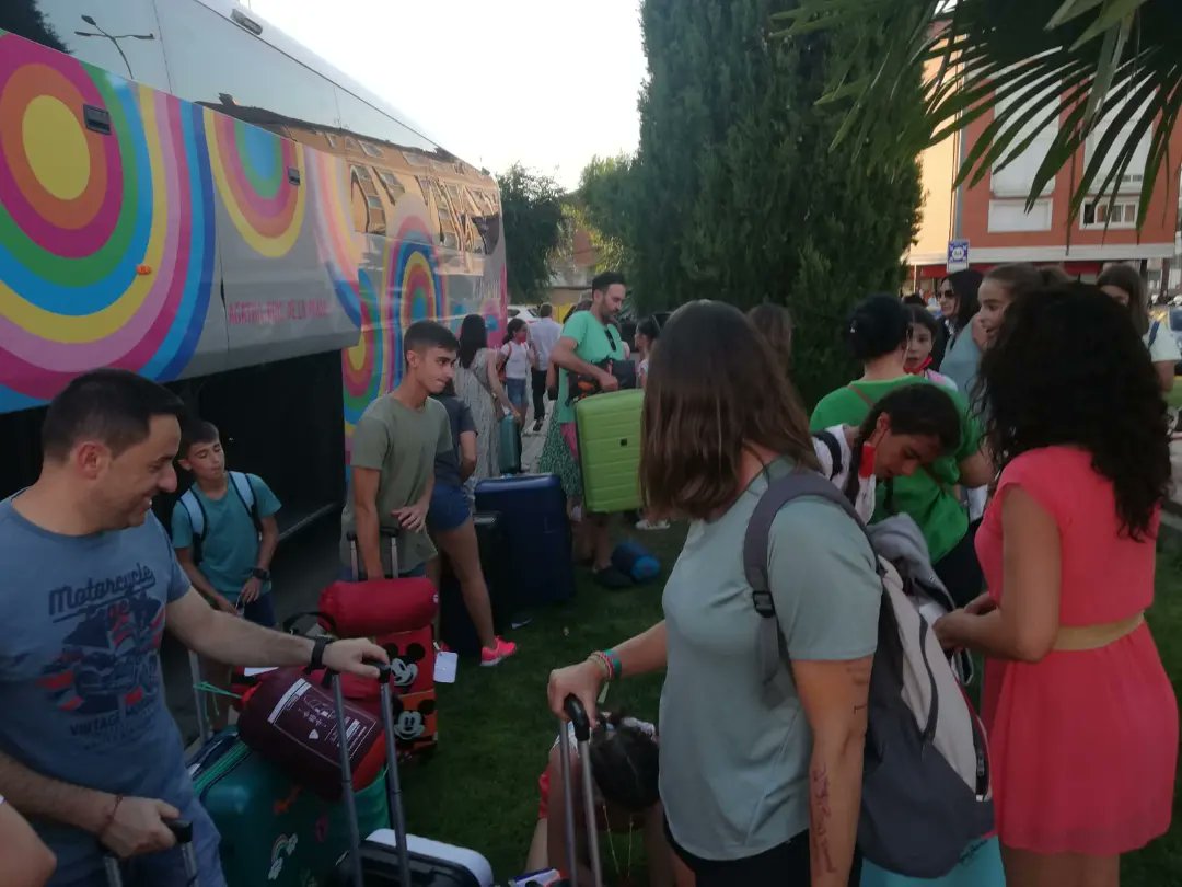 ¡Qué emociones y nervios a la llegada a Medina del Campo! ¡Gracias familias!