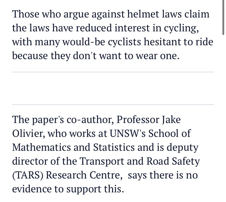 alan_goodwin's tweet photo. @theJeremyVine @IndieChris71 Same article. 

More likely lack of infrastructure deters cyclists, nothing to do with safety. https://t.co/90heBaoXDS