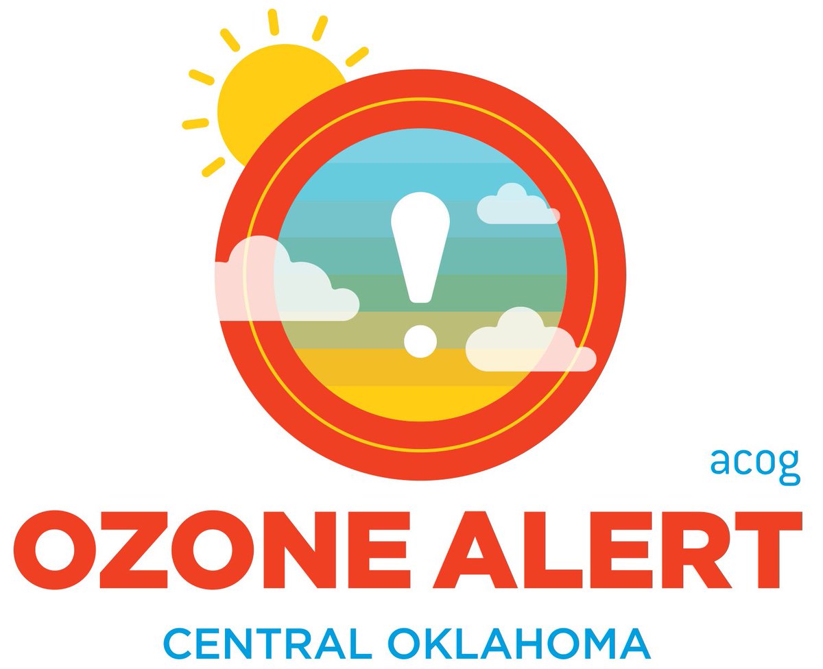 ACOGOK's tweet photo. Tomorrow is an #OzoneAlert Day in Central Oklahoma. Take action to reduce emissions & protect your health. Find out more at: https://t.co/UHbd3wFgCQ Text OZONE to 74121 to get #Ozone Alerts https://t.co/qFVYa0sTyP