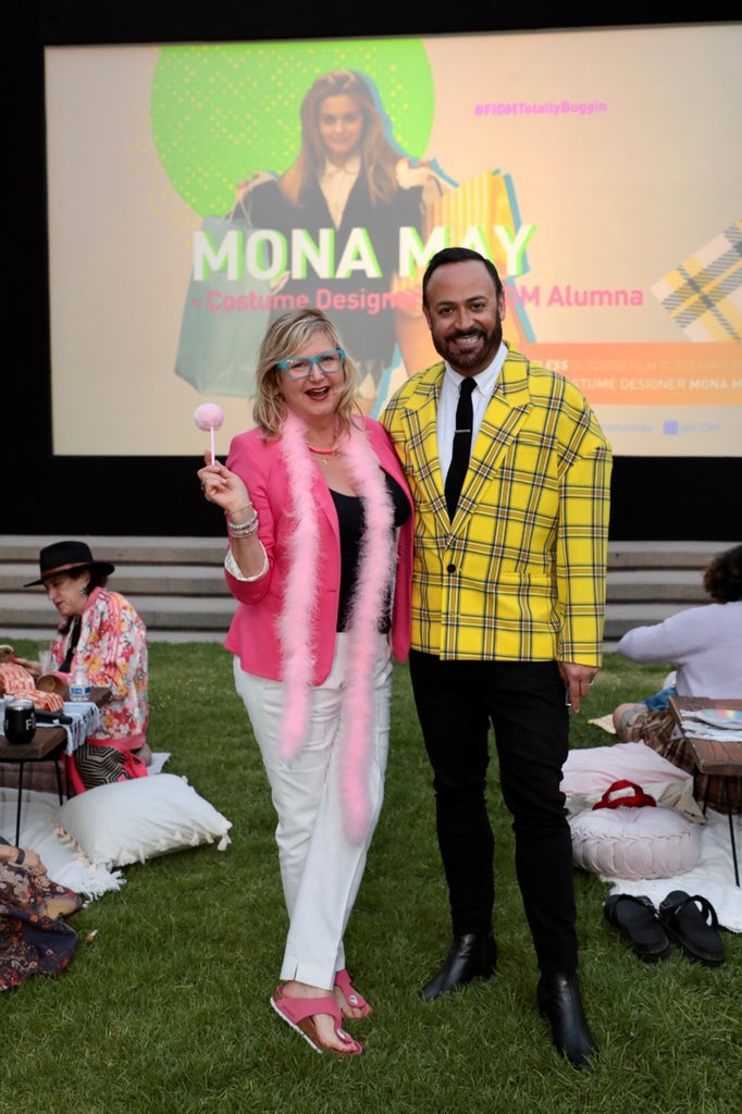 SentryxHQ's tweet image. A FABULOUS TIME ➡️ Moderating the very special Q &amp;amp; A with Costume Designer @monamaydesign 💖 As part of the “Clueless” Film Screening Night at the Park @FIDM Event #GrandHopePark #FIDMTotallyBuggin