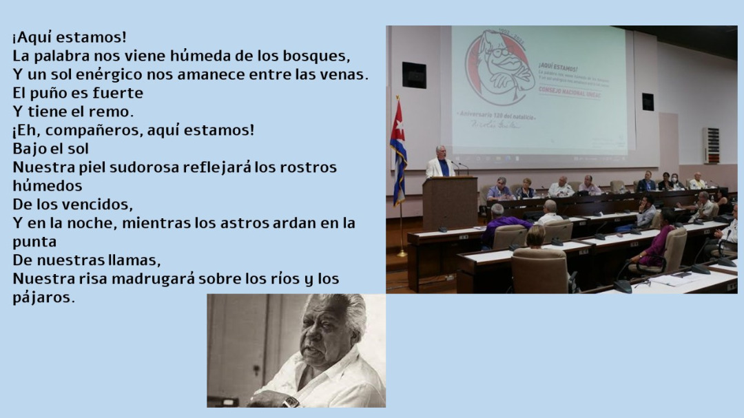 ¡Aquí estamos, fieles a #Fidel, a la #Revolución, convencidos de que tricheras de ideas, valen más que trincheras de piedra, como diría nuestro #Martí. #CubaViveYTrabaja por un #26DeVictorias, #VamosConTodo. #Verano2022 #CubaPorLaPaz <a href="/CubaMES/">MES</a> <a href="/UNEAC_online/">UNEAC</a> <a href="/raydelmp/">Raydel Montesino Perurena</a>