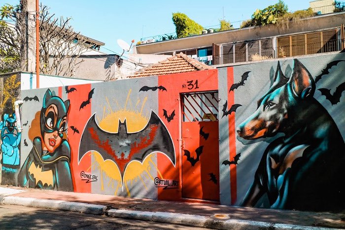 rybotics's tweet photo. The endlessly vibrant Batman Alley (Beco de Batman) in São Paulo, Brazil.

If you’re interested in more colorful destinations, check out our latest article on the top street art cities on the globe. (Link in our Bio)

#batmanalley #becodebatman #streetart #graffitiart #travel https://t.co/Ot9hjE7mpO