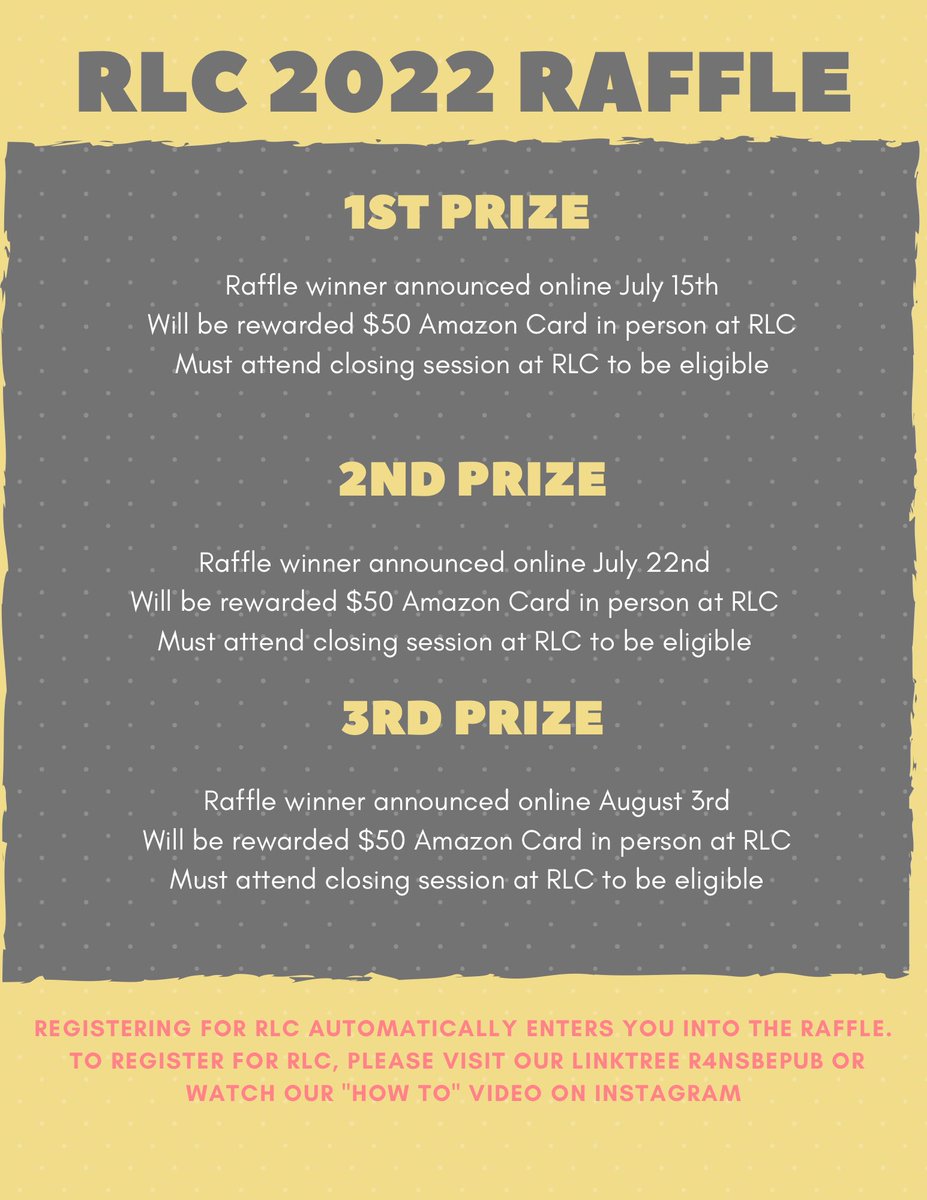 Register for RLC to get entered into the raffle! #nsberlc #nsbe #nsberlc2022